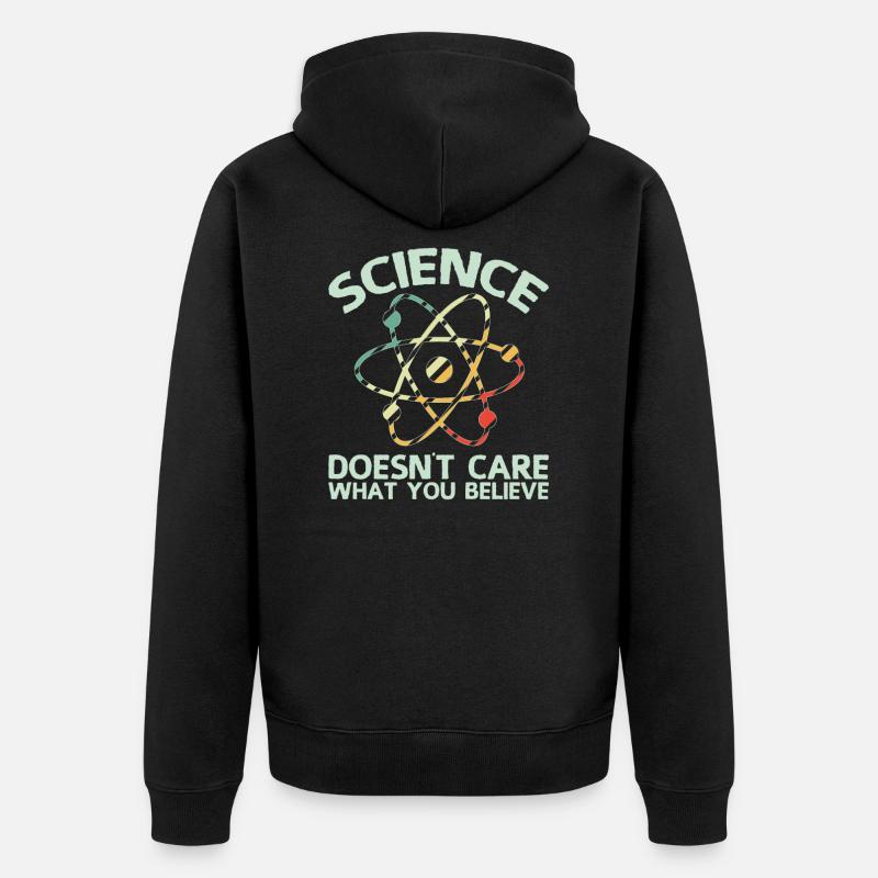 science - Veste à capuche bio Premium Unisexe - noir