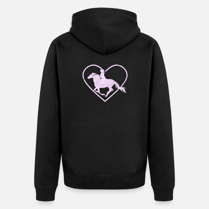 Équitation - Veste à capuche bio Premium Unisexe - noir