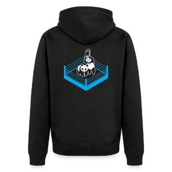 Panda Wrestling - Veste à capuche bio Premium Unisexe - noir - Dos - Nico (187cm)