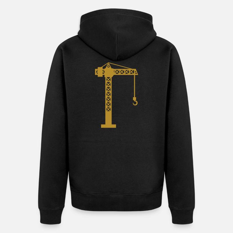 Grue chantier - Veste à capuche bio Premium Unisexe - noir