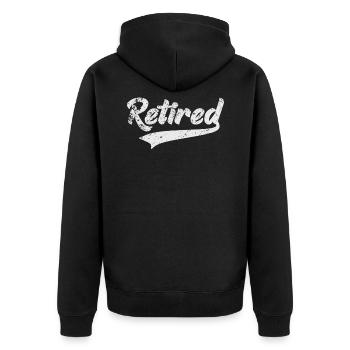 Retraite - Veste à capuche bio Premium Unisexe - noir - Dos - Nico (187cm)