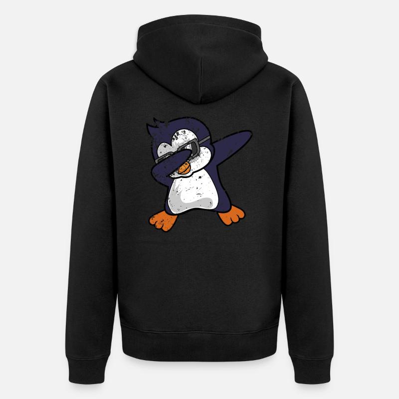 Pingouin pingouin - Veste à capuche bio Premium Unisexe - noir