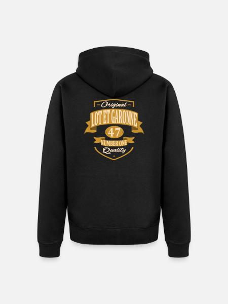 Lot Et Garonne - Veste à capuche bio Premium Unisexe - noir