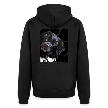 NASSU Stabijhoun 2 - Veste à capuche bio Premium Unisexe - noir - Dos - Nico (187cm)
