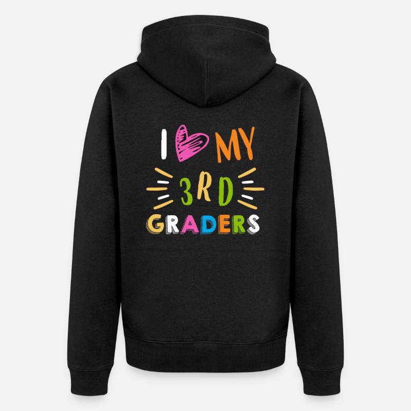 3e classe - Veste à capuche bio Premium Unisexe - noir