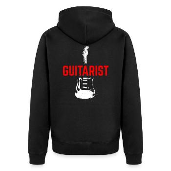 guitare - Veste à capuche bio Premium Unisexe - noir - Dos - Nico (187cm)