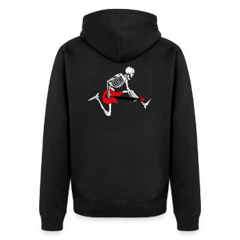 Squelette de guitare - Veste à capuche bio Premium Unisexe - noir - Dos - Nico (187cm)
