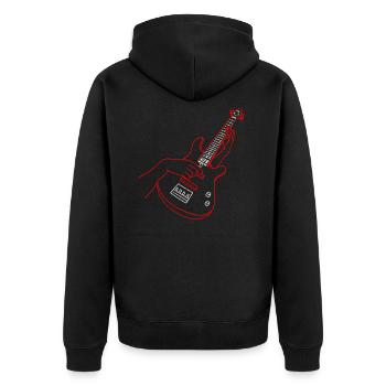 Guitariste - Veste à capuche bio Premium Unisexe - noir - Dos - Nico (187cm)
