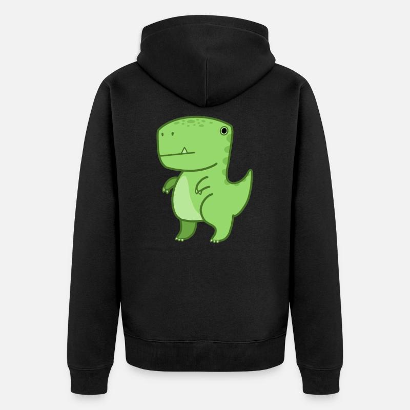 T-Rex - Veste à capuche bio Premium Unisexe - noir