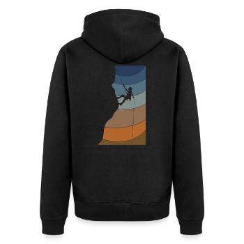 Grimpeur d'escalade - Veste à capuche bio Premium Unisexe - noir - Dos - Nico (187cm)