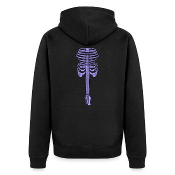 Cage thoracique pour guitare - Veste à capuche bio Premium Unisexe - noir - Dos - Nico (187cm)