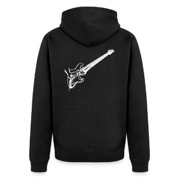 Guitares électriques - Veste à capuche bio Premium Unisexe - noir - Dos - Nico (187cm)