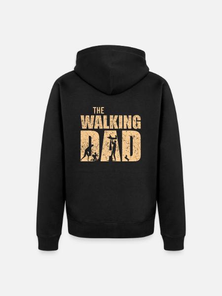 The Walking Dad gift - Unisex Premium Organic Zip Hoodie - black