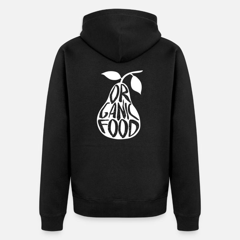 Poire bio - Veste à capuche bio Premium Unisexe - noir