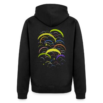 Parapente Cross Parapente - Veste à capuche bio Premium Unisexe - noir - Dos - Nico (187cm)