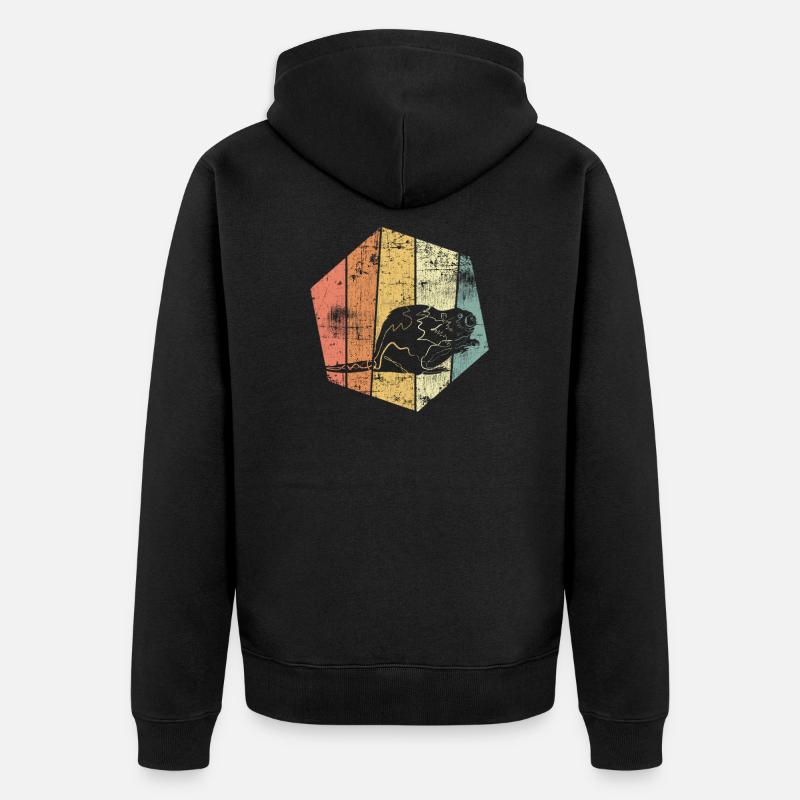Millésime de castor - Veste à capuche bio Premium Unisexe - noir