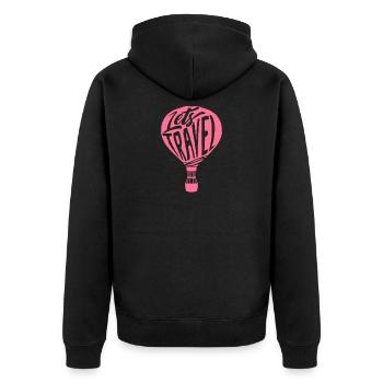 Voyage voyage - Veste à capuche bio Premium Unisexe - noir - Dos - Nico (187cm)