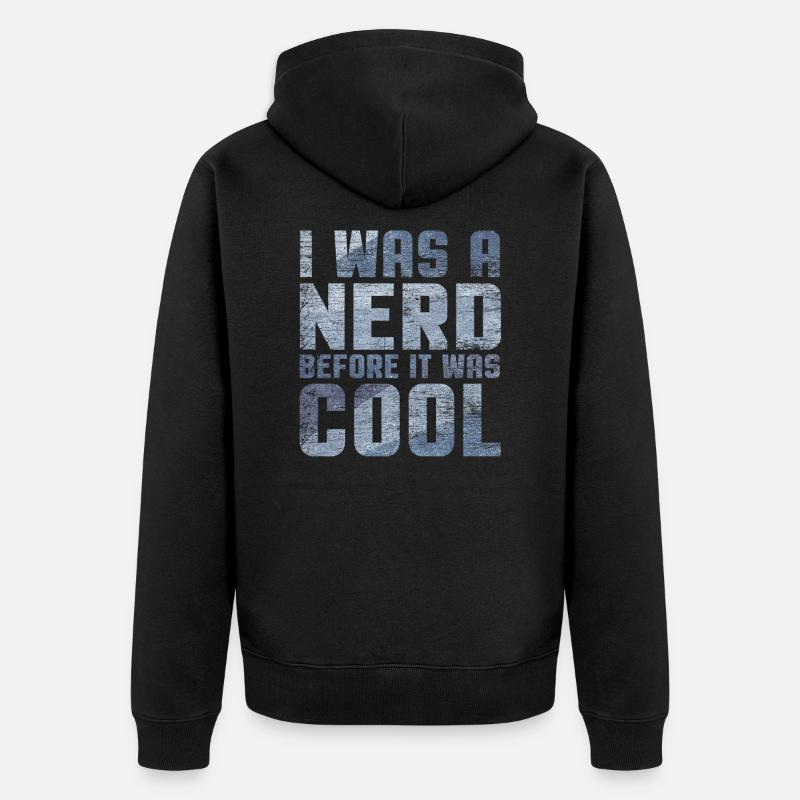 Cool nerd - Veste à capuche bio Premium Unisexe - noir