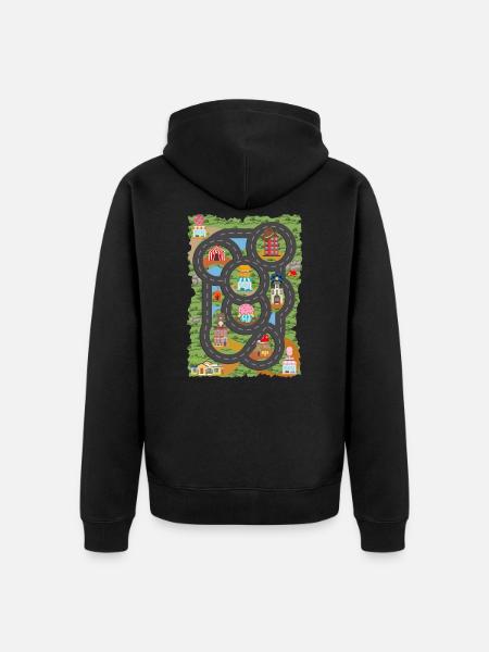 Bil play shirt, Fars dag gave - Premium økologisk unisex-hættejakke - sort