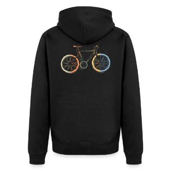 Vélo vélo roue de course vélo de course - Veste à capuche bio Premium Unisexe - noir - Dos - Nico (187cm)