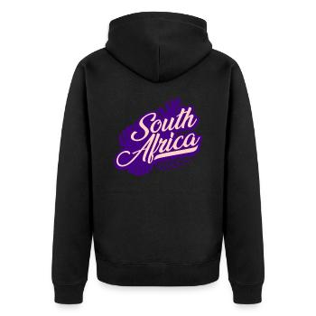 Afrique du Sud Afrique - Veste à capuche bio Premium Unisexe - noir - Dos - Nico (187cm)