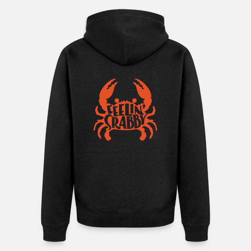 Crabe cancéreux - Veste à capuche bio Premium Unisexe - noir