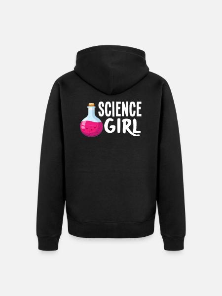 Funny chemistry chemist science - Unisex Premium Organic Zip Hoodie - black