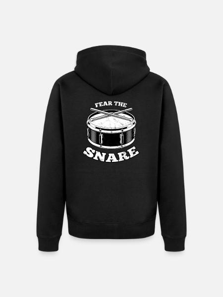 Snare Drum Drums Drum - Unisex Premium Organic Zip Hoodie - black