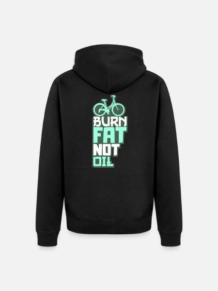 Bicycle environmental protection climate protection - Unisex Premium Organic Zip Hoodie - black