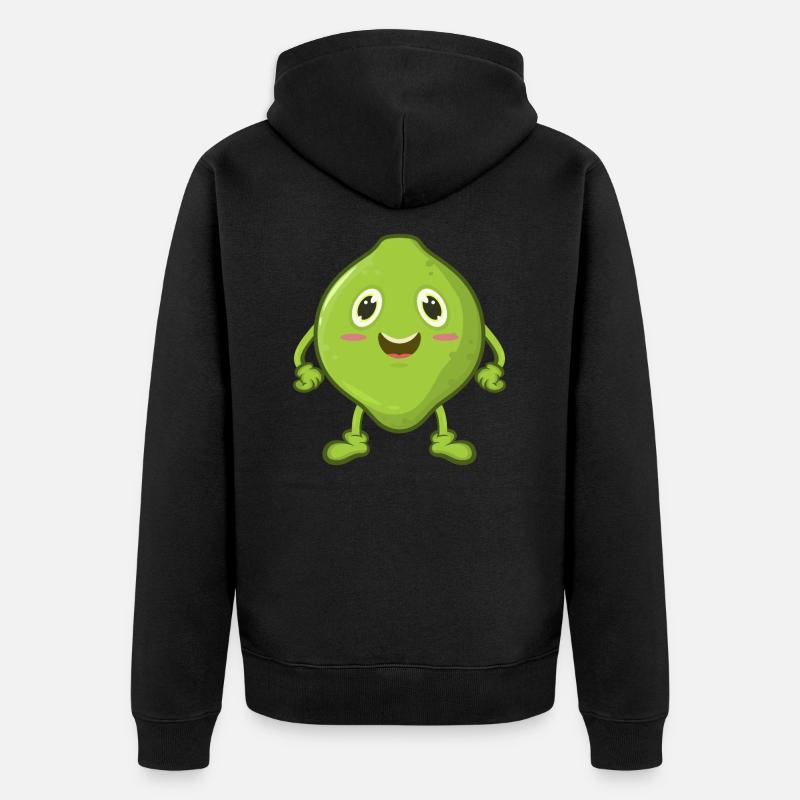 Bande dessinée à la chaux - Veste à capuche bio Premium Unisexe - noir