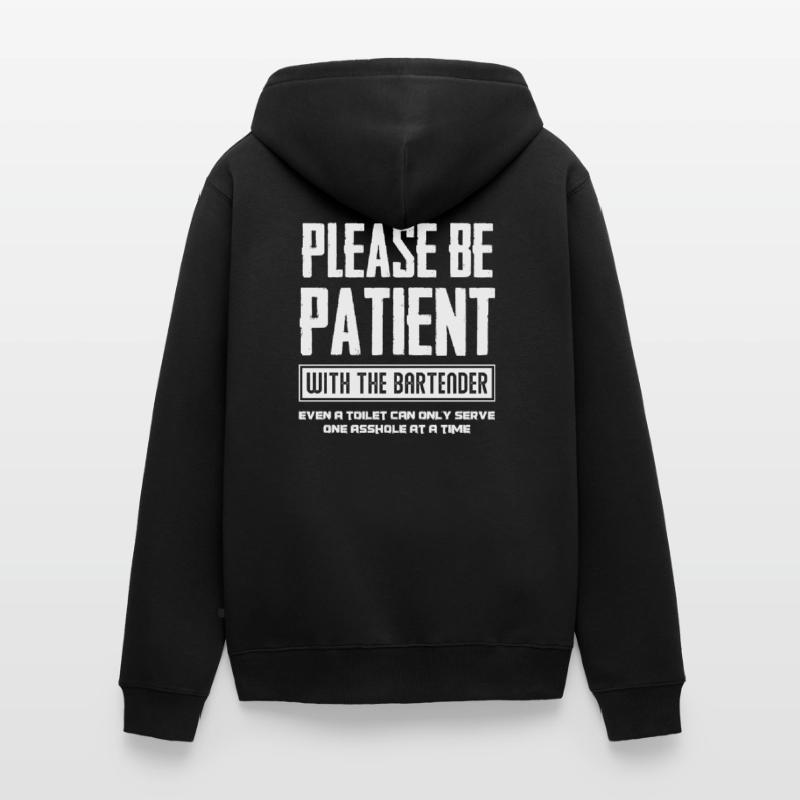 Funny bartender bartending gift bartender Unisex Premium Organic Zip Hoodie
