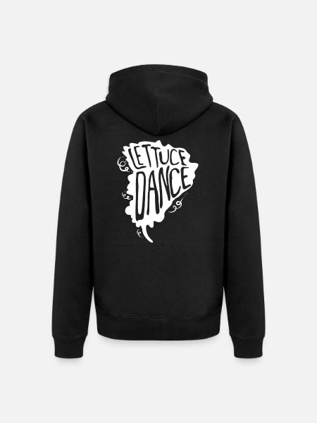 Salad Dancing Pun - Unisex Premium Organic Zip Hoodie - black