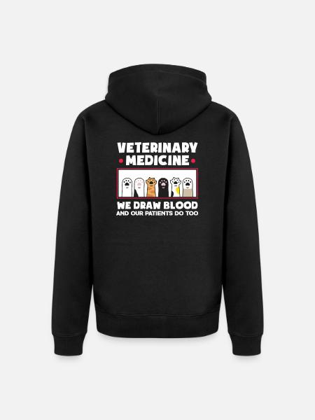 Funny vet nurse gift - Unisex Premium Organic Zip Hoodie - black