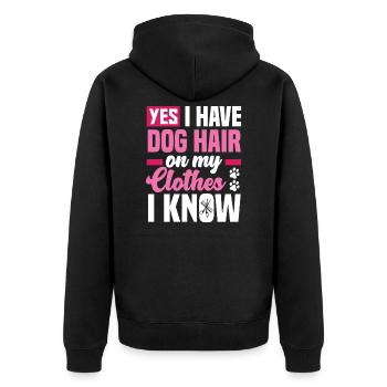 Toiletteur pour chien Toiletteur pour chien Toiletteur pour chien - Veste à capuche bio Premium Unisexe - noir - Dos - Nico (187cm)