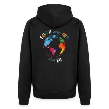 Earth without Art est juste un graphique d'artiste EH - Veste à capuche bio Premium Unisexe - noir - Dos - Nico (187cm)