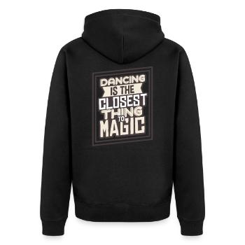 Danseurs - Veste à capuche bio Premium Unisexe - noir - Dos - Nico (187cm)