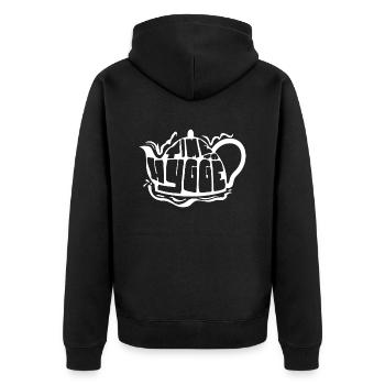 Hygge automne hiver - Veste à capuche bio Premium Unisexe - noir - Dos - Nico (187cm)