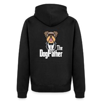 The Dogfather Dog Bolonka Dogs Fête des pères - Veste à capuche bio Premium Unisexe - noir - Dos - Nico (187cm)