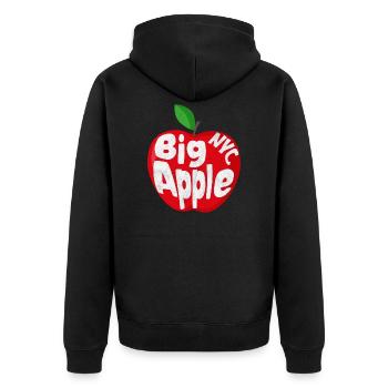 Big Apple NYC - New York - Veste à capuche bio Premium Unisexe - noir - Dos - Nico (187cm)