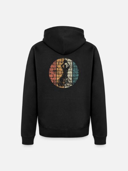 Rollstuhl Basketball - Unisex Premium Bio Zip Hoodie - Schwarz