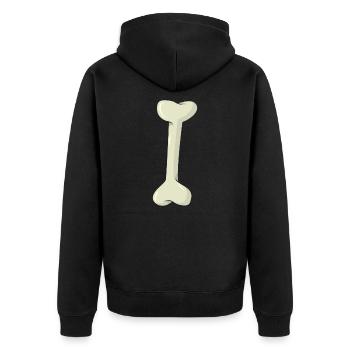 OS - Veste à capuche bio Premium Unisexe - noir - Dos - Nico (187cm)