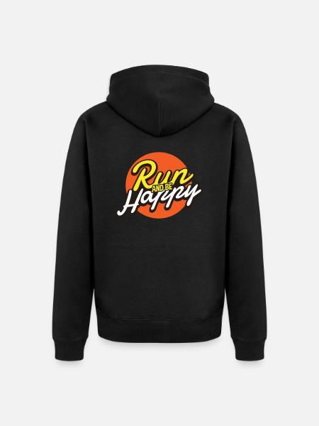 Running marathon runners - Unisex Premium Organic Zip Hoodie - black