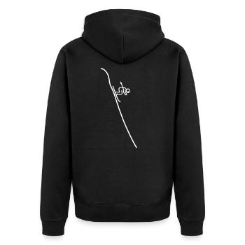 Skifahrer Ski Abfahrt Wintersport Skiläufer Design - Veste à capuche bio Premium Unisexe - noir - Dos - Nico (187cm)
