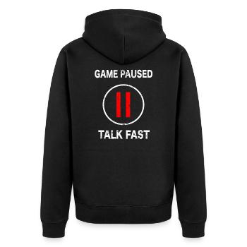 Gaming Meme Gamer Witze Lustige Video Game Meme - Unisex Premium Bio Zip Hoodie - Schwarz - Hinten - Nico (187cm)