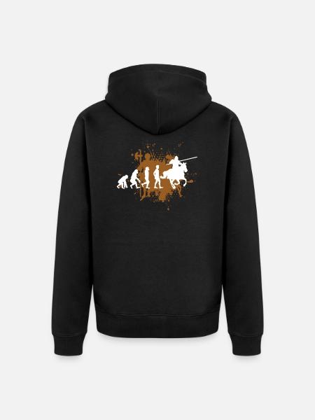 Knight Rider Lance Horse - Unisex Premium Organic Zip Hoodie - black