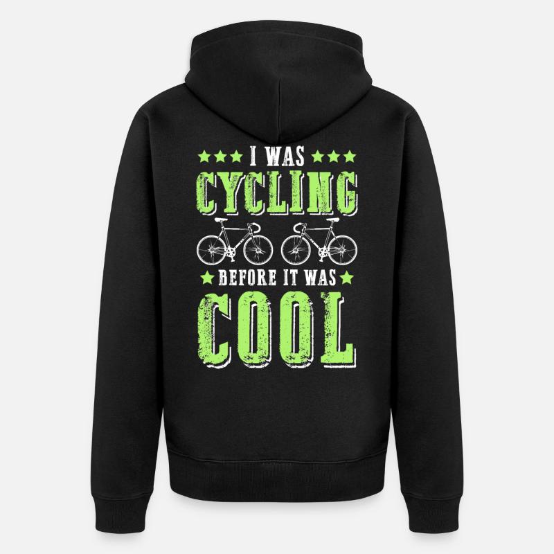 Vélo cyclisme cool - Veste à capuche bio Premium Unisexe - noir