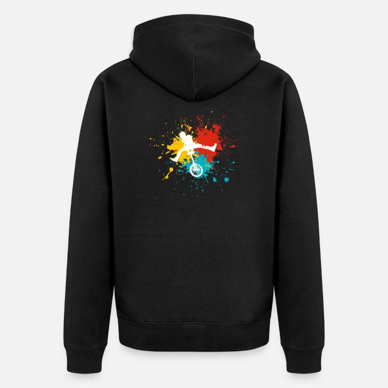 Monocycle - Veste à capuche bio Premium Unisexe - noir