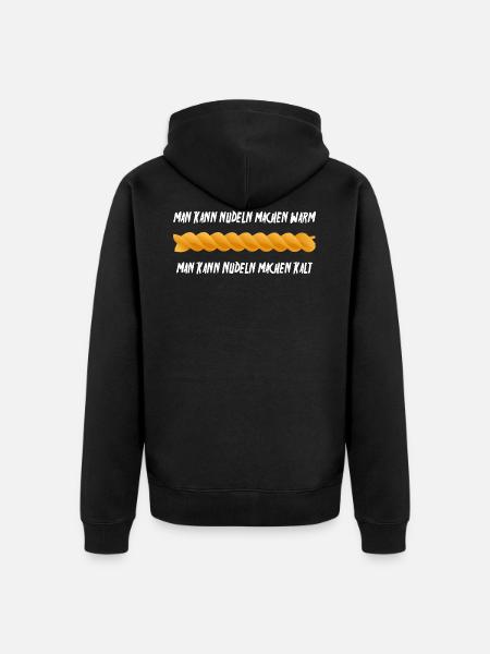 Die Nudel - Unisex Premium Bio Zip Hoodie - Schwarz