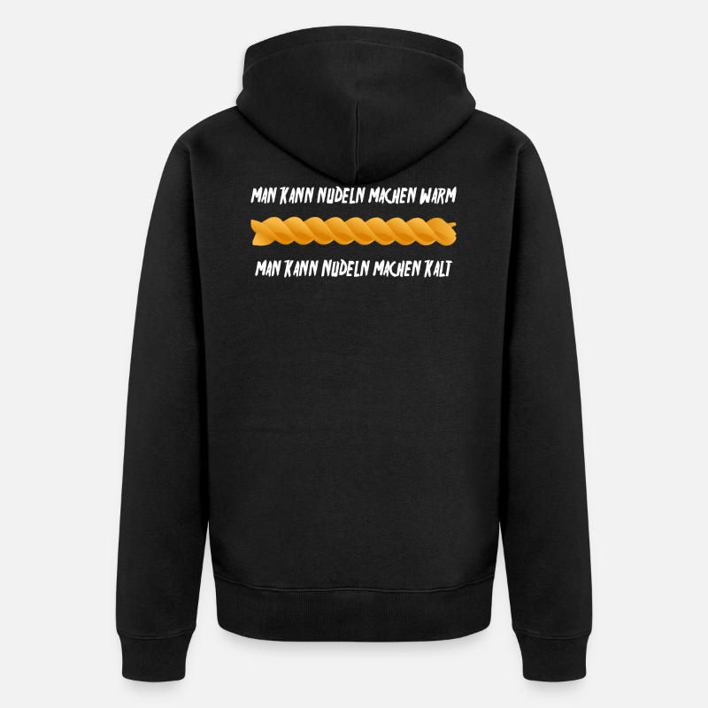Die Nudel - Unisex Premium Bio Zip Hoodie - Schwarz