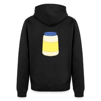 Mayonnaise - Veste à capuche bio Premium Unisexe - noir - Dos - Nico (187cm)